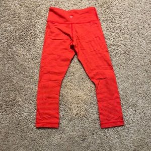 lululemon pink striped leggings